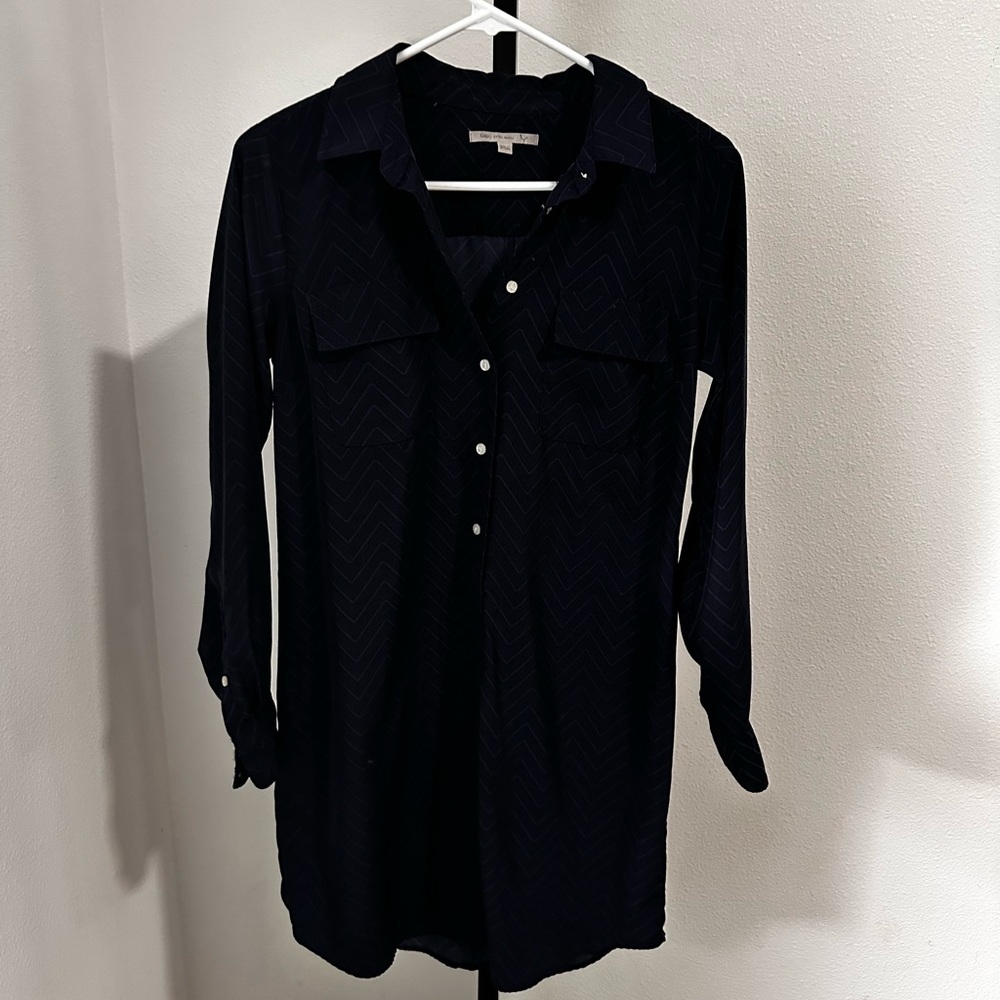 Gap XS tunic long sleeve button down shirt